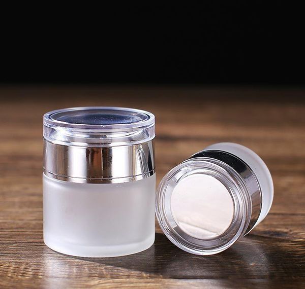 frosted glass jar cream bottles round cosmetic jars hand face cream bottle 20g-30g-50g jars with gold/silver/white acrylic cap pp
frosted glass jar cream bottles round cosmetic jars hand face cream bottle 20g-30g-50g jars with gold/silver/white acrylic cap pp