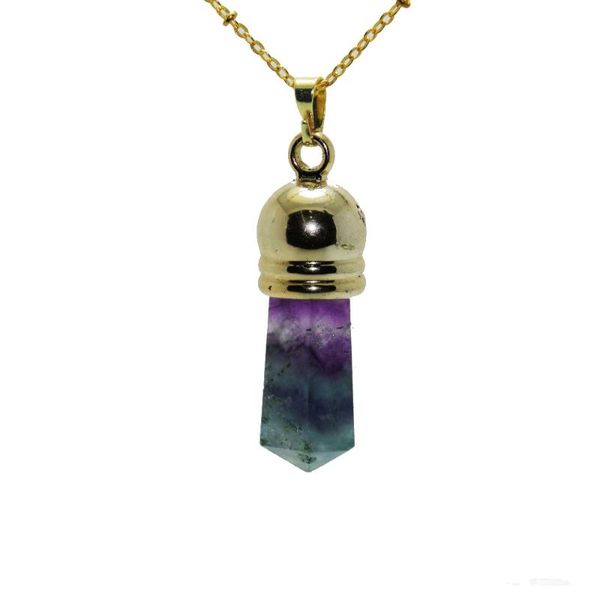 pendant necklaces purple green faceted big stone column necklace gold cap women fluorite natural crystal quartz, Silver
pendant necklaces purple green faceted big stone column necklace gold cap women fluorite natural crystal quartz, Silver