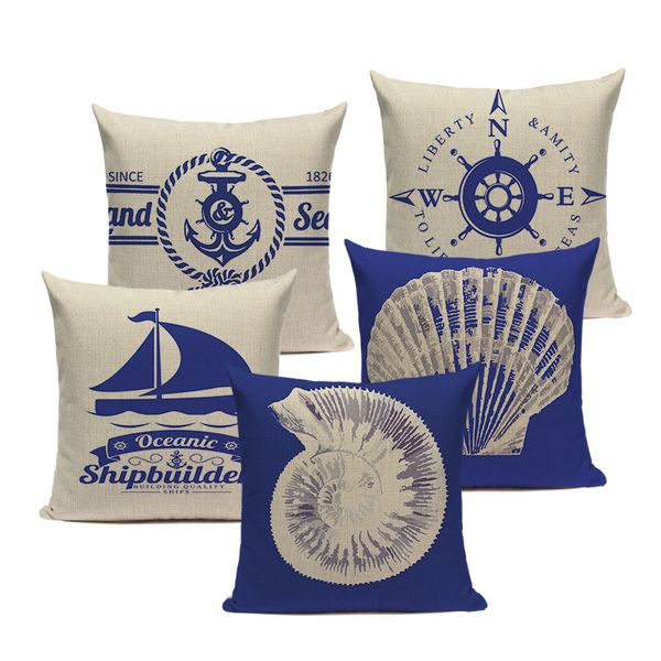 decorative nordic linen shell navy anchor bedding cushion cover 45cmx45cm square howseware car-covers printing pillow cover
decorative nordic linen shell navy anchor bedding cushion cover 45cmx45cm square howseware car-covers printing pillow cover