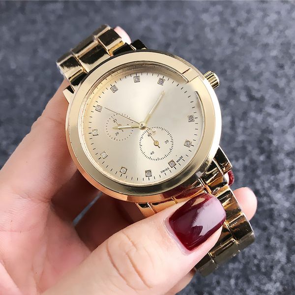 brand quartz wrist watch for men women girl style metal steel band watches g43207q, Slivery;brown
brand quartz wrist watch for men women girl style metal steel band watches g43207q, Slivery;brown