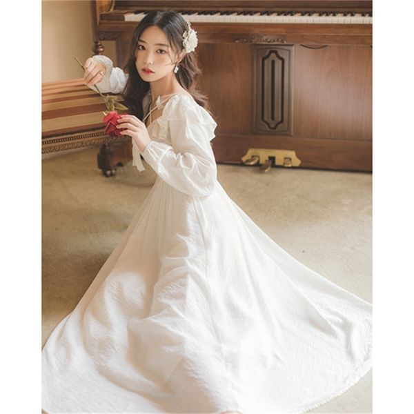 2021 new elegant fairy long sleeve square collar white sweet ruffles dress women fall clothing 91sr, Black;gray
2021 new elegant fairy long sleeve square collar white sweet ruffles dress women fall clothing 91sr, Black;gray