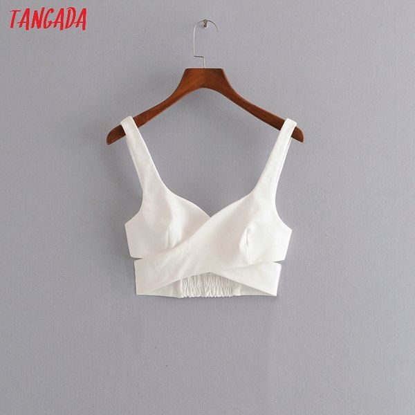 tangada women white crop tanks side zipper strappy backless camisole short summer camis 3h390 y200422
tangada women white crop tanks side zipper strappy backless camisole short summer camis 3h390 y200422