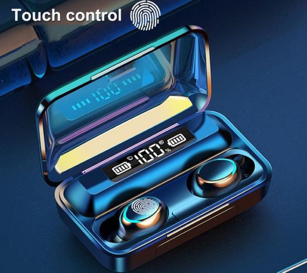 f9-5c wireless headphones 5c tws bluetooth 5.0 wireless earphones 2200mah charging box with microphone sport waterproof headsets earbuds 
f9-5c wireless headphones 5c tws bluetooth 5.0 wireless earphones 2200mah charging box with microphone sport waterproof headsets earbuds