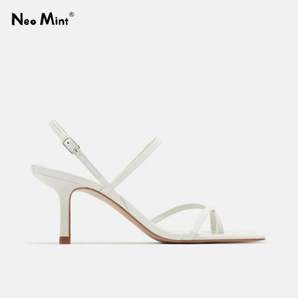 white high heels sandals for summer narrow band high heel vintage square toe heel sandals concise ladies shes for party t200827, Black
white high heels sandals for summer narrow band high heel vintage square toe heel sandals concise ladies shes for party t200827, Black