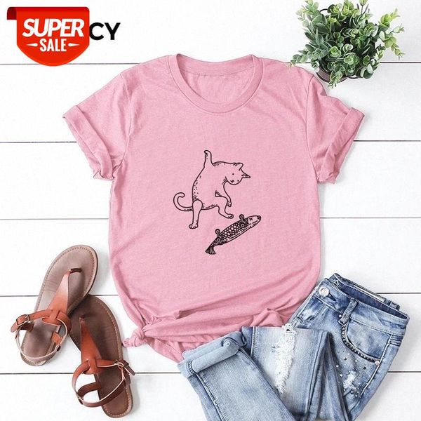 jfuncy new funny cat fish skateboard printed women t-shirts casual tee summer short sleeve female street hip hop t shirt #5y8t, White
jfuncy new funny cat fish skateboard printed women t-shirts casual tee summer short sleeve female street hip hop t shirt #5y8t, White
