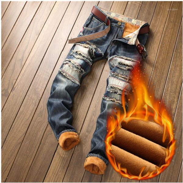 men's jeans winter men fleece slim thickening type elasticity skinny blue fashion casual straight1
men's jeans winter men fleece slim thickening type elasticity skinny blue fashion casual straight1