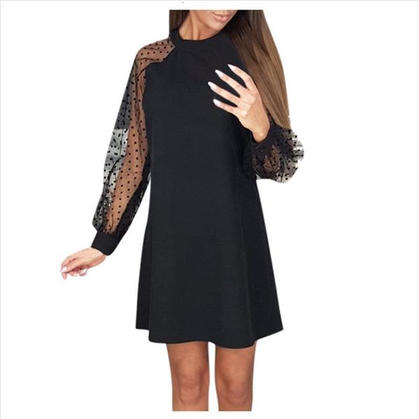 38 2020 women fashion dress mesh sleeve round neck dress long sleeve a line mini party dress summer woman party night, Black;gray
38 2020 women fashion dress mesh sleeve round neck dress long sleeve a line mini party dress summer woman party night, Black;gray