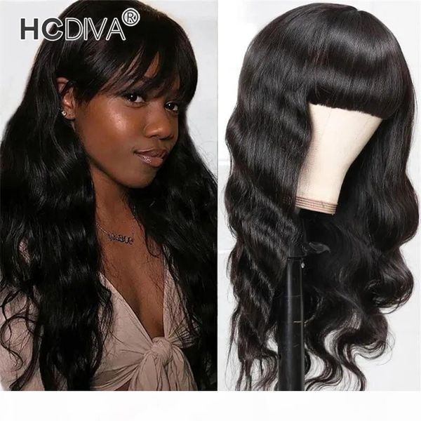 hcdiva brazilian virgin human hair wigs with bangs 150% density natural black body wave lace front wigs good quality hair
hcdiva brazilian virgin human hair wigs with bangs 150% density natural black body wave lace front wigs good quality hair