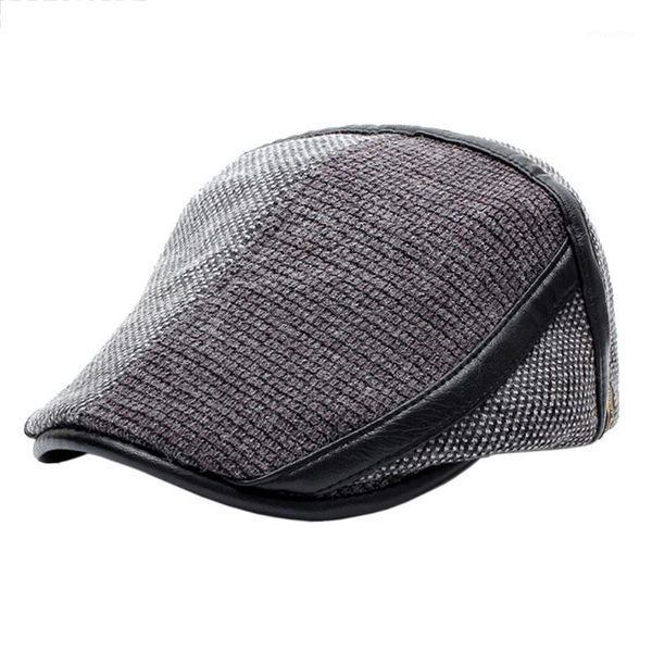 adjustable gift beret caps men hat flat fashion cabbie middle-aged knitted press buttons gentleman outdoor casual warm1, Blue;gray
adjustable gift beret caps men hat flat fashion cabbie middle-aged knitted press buttons gentleman outdoor casual warm1, Blue;gray