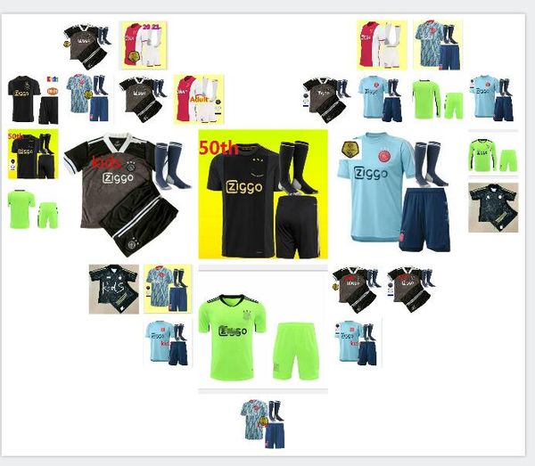 50th ajax fc soccer jersey de jong tadic de ligt ziyech van beek neres and kids thailand 2019 2020 2021 football jersey, Black;yellow
50th ajax fc soccer jersey de jong tadic de ligt ziyech van beek neres and kids thailand 2019 2020 2021 football jersey, Black;yellow