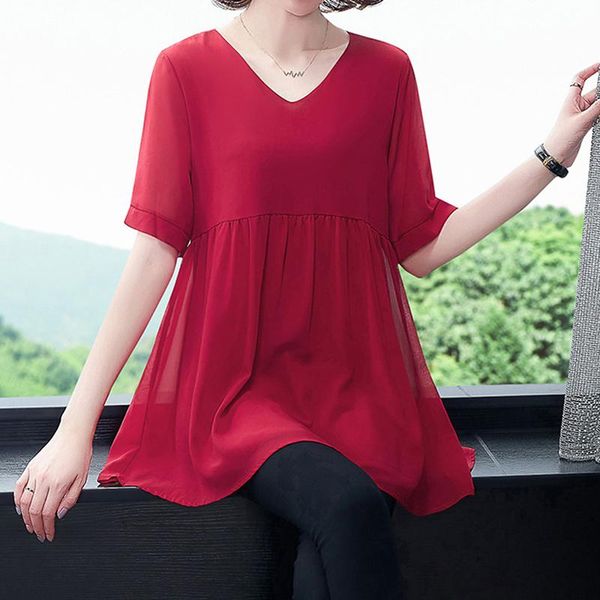 women casual solid color shirts new short sleeve loose ladies for femme new women summer clothing plus size, White
women casual solid color shirts new short sleeve loose ladies for femme new women summer clothing plus size, White