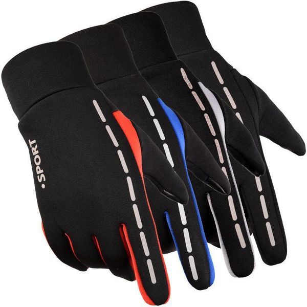 cycling touch screen waterproof bicycle winter reflective outdoor gloves for men women plus velvet glove full finger, Blue;gray
cycling touch screen waterproof bicycle winter reflective outdoor gloves for men women plus velvet glove full finger, Blue;gray