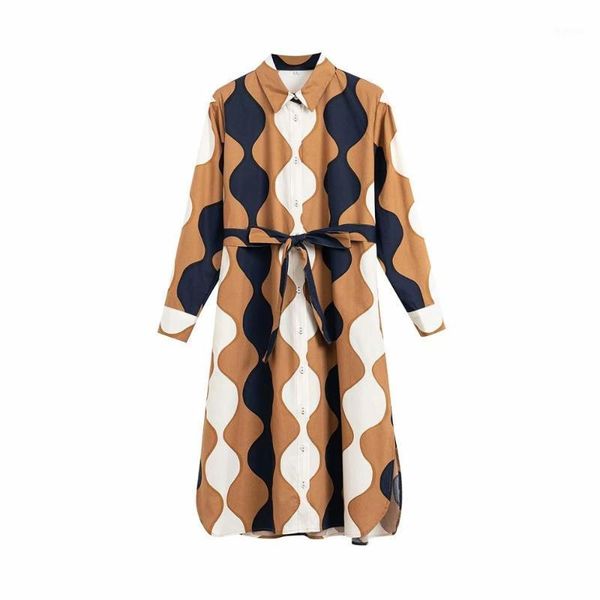2020 new spring women vintage color match wave printing shirtdress female long sleeve side split vestido chic bow dresses ds35411, Black;gray
2020 new spring women vintage color match wave printing shirtdress female long sleeve side split vestido chic bow dresses ds35411, Black;gray