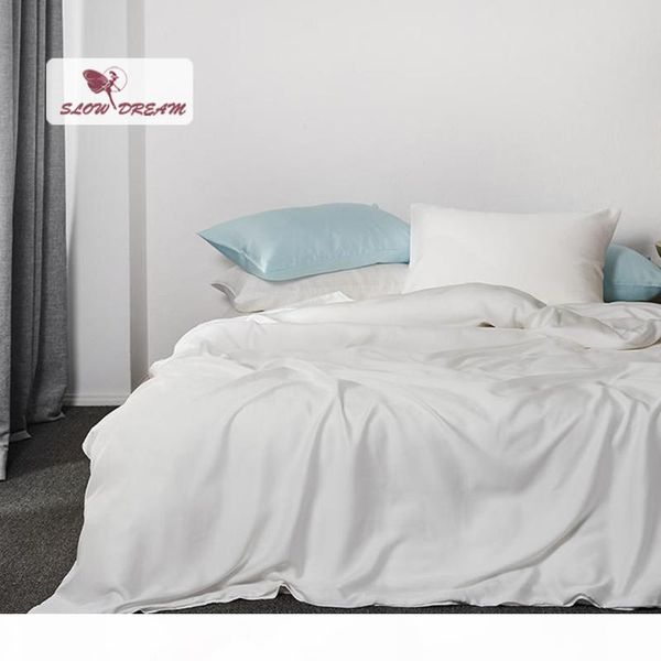 slowdream 100% natural silk noble white bedding set double duvet cover home decor bedspread flat sheet for women
slowdream 100% natural silk noble white bedding set double duvet cover home decor bedspread flat sheet for women