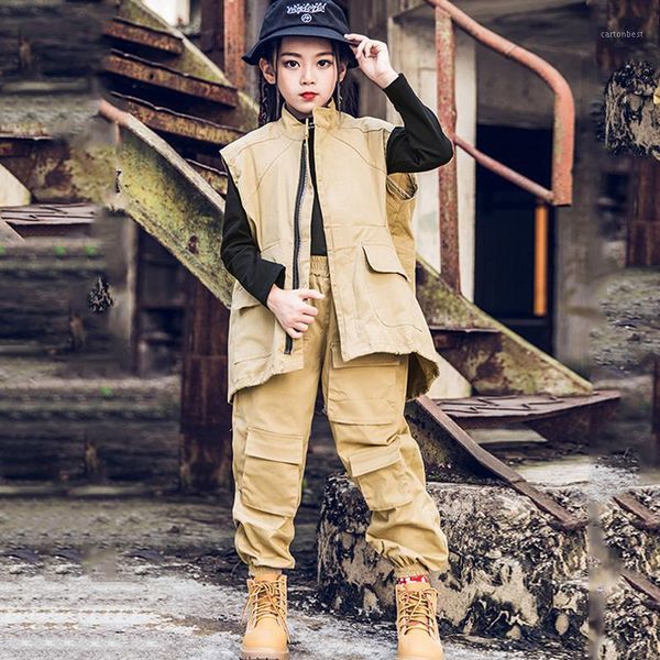 stage wear children's jazz dance costume loose jacket pants for girls hip hop street catwalk show performance clothing dwy26411, Black;red
stage wear children's jazz dance costume loose jacket pants for girls hip hop street catwalk show performance clothing dwy26411, Black;red