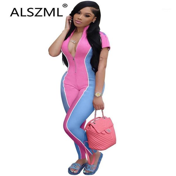 pink deep v neck zipper short sleeve skinny jumpsuits tight club party lady fashion sheath bodysuits1, Black;white
pink deep v neck zipper short sleeve skinny jumpsuits tight club party lady fashion sheath bodysuits1, Black;white