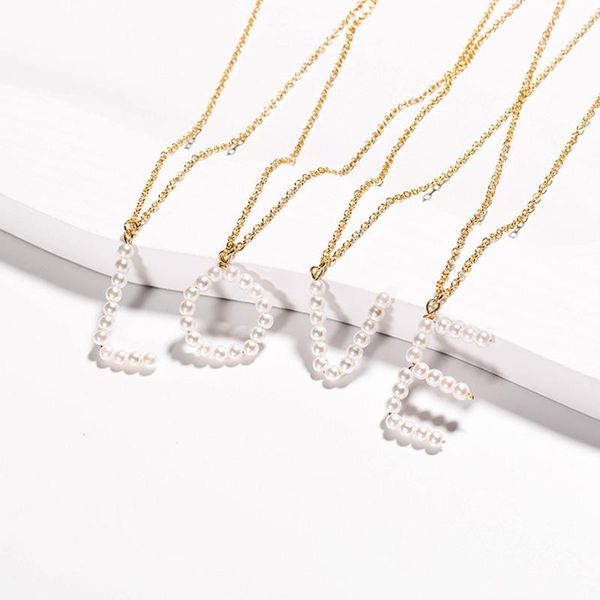 имитация pearl алфавит кулон ожерелье для женщин исходного письма choker ожерелья золота цепи ювелирных изделия женских collier bijoux, Golden;silver
имитация pearl алфавит кулон ожерелье для женщин исходного письма choker ожерелья золота цепи ювелирных изделия женских collier bijoux, Golden;silver