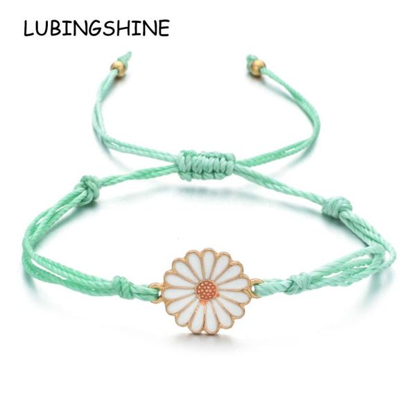 anklets bohemian cute enamel sunflower charms braided bracelet for women child adjustable rope chain daisy yoga wristband jewelry gift, Red;blue
anklets bohemian cute enamel sunflower charms braided bracelet for women child adjustable rope chain daisy yoga wristband jewelry gift, Red;blue
