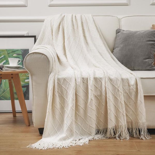 blankets acrylic knitted throw blanket super soft textured solid decorative with tassels cozy lightweight for sofa
blankets acrylic knitted throw blanket super soft textured solid decorative with tassels cozy lightweight for sofa