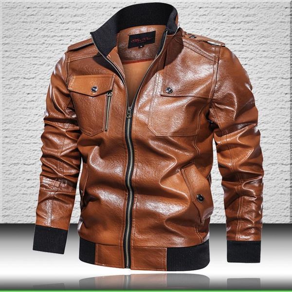men's fur & faux vintage leather jacket men 2021 bomber mens brown autumn male stand collar casual coat1, Black
men's fur & faux vintage leather jacket men 2021 bomber mens brown autumn male stand collar casual coat1, Black