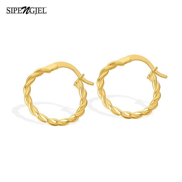 sipengjel fashion simple geometric round earrings simple cute ins style gold hoop earings for women wedding jewelry, Golden;silver
sipengjel fashion simple geometric round earrings simple cute ins style gold hoop earings for women wedding jewelry, Golden;silver