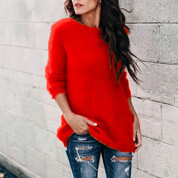 casual women autumn winter o neck long sleeve plushy knitted pullover sweater warm keeping clothes for female plus size 5xl, White;black
casual women autumn winter o neck long sleeve plushy knitted pullover sweater warm keeping clothes for female plus size 5xl, White;black