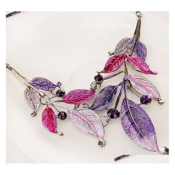 new europe vintage party casual jewelry set women's colorful drop glaze leaves necklaces w sqcbvy queen66, Silver
new europe vintage party casual jewelry set women's colorful drop glaze leaves necklaces w sqcbvy queen66, Silver