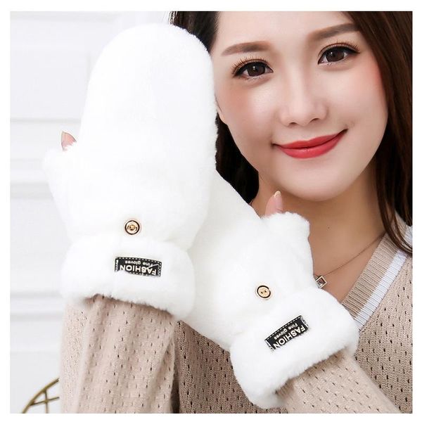 five fingers gloves handschoenen female clamshell student plush half-finger cartoon cute korean version of the thickened warmth writing 2021, Blue;gray
five fingers gloves handschoenen female clamshell student plush half-finger cartoon cute korean version of the thickened warmth writing 2021, Blue;gray