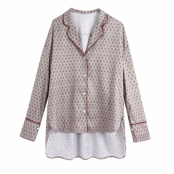 2021 new autumn vintage printed button up shirt women collared long sleeve woman fashion sleepwear style loose casual blouse palc, White
2021 new autumn vintage printed button up shirt women collared long sleeve woman fashion sleepwear style loose casual blouse palc, White