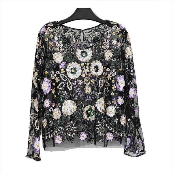 female fashion party beaded sequin blouses european runway style long sleeves shiny shirts halloween costumes, White
female fashion party beaded sequin blouses european runway style long sleeves shiny shirts halloween costumes, White
