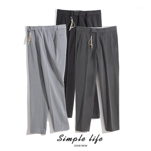 autumn trousers men slim trousers straight business suit pants japan style casual cropped pants large size mens formal1, White;black
autumn trousers men slim trousers straight business suit pants japan style casual cropped pants large size mens formal1, White;black