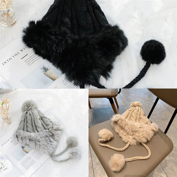 gx2d plush wool autumn and winter warm knitted hatrabbit hair hat female winter warm ear protection korean fashion versatile thick, Blue;gray
gx2d plush wool autumn and winter warm knitted hatrabbit hair hat female winter warm ear protection korean fashion versatile thick, Blue;gray