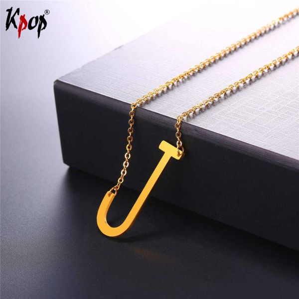 pendant necklaces kpop stainless steel letter j with chain choker gold/black color for man/woman clavicle necklace jewelry p2611, Silver
pendant necklaces kpop stainless steel letter j with chain choker gold/black color for man/woman clavicle necklace jewelry p2611, Silver