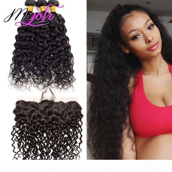 peruvian human hair extensions water wave 3 bundles with 13x4 lace frontal with baby hair virgin hair bundles with frontal closures, Black;brown
peruvian human hair extensions water wave 3 bundles with 13x4 lace frontal with baby hair virgin hair bundles with frontal closures, Black;brown