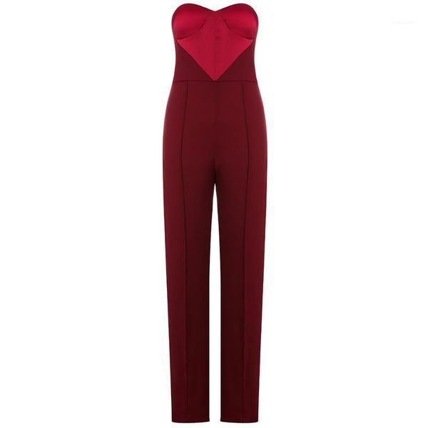 celebrity wine strapless bodycon jumpsuit elegant fashion club party jumpsuit1, Black;white
celebrity wine strapless bodycon jumpsuit elegant fashion club party jumpsuit1, Black;white