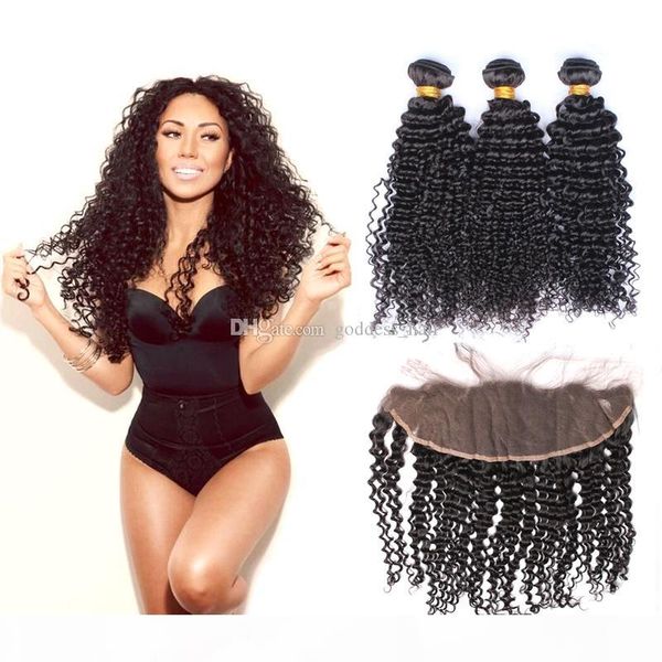 mongolian kinky curly ear to ear lace frontal with bundles 4pcs curly hair bundles with lace frontal closure virgin human hair, Black
mongolian kinky curly ear to ear lace frontal with bundles 4pcs curly hair bundles with lace frontal closure virgin human hair, Black