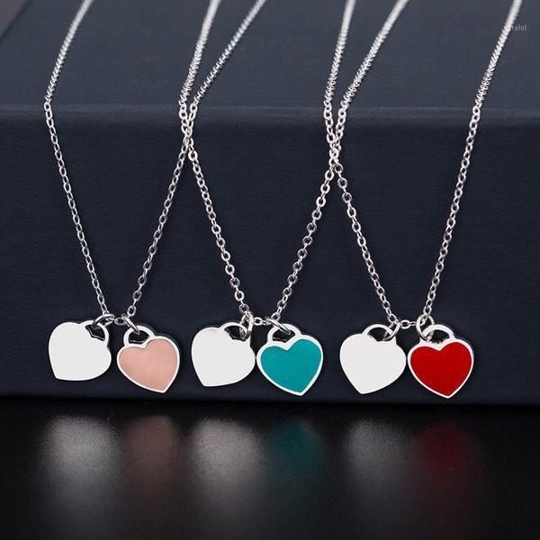 fashion love double heart enamel necklaces s925 sterling silver jewelry valentine gift for women ladies gift1
fashion love double heart enamel necklaces s925 sterling silver jewelry valentine gift for women ladies gift1