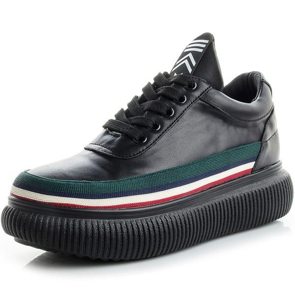 rasmeup genuine leather women's white sneakers 2020 fashion spring women platform shoes chunky trainers casual ladies footwear, Black
rasmeup genuine leather women's white sneakers 2020 fashion spring women platform shoes chunky trainers casual ladies footwear, Black