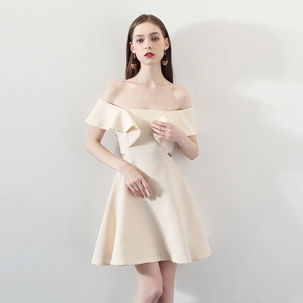 2021 new elegant mini petal sleeve slim party beige women vestidos pca5, Black;gray
2021 new elegant mini petal sleeve slim party beige women vestidos pca5, Black;gray