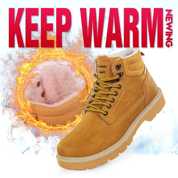 winter new men's outdoor work shoes warm lamb wool snow boots non-slip waterproof outdoor boots snow shoes work protective, Black
winter new men's outdoor work shoes warm lamb wool snow boots non-slip waterproof outdoor boots snow shoes work protective, Black