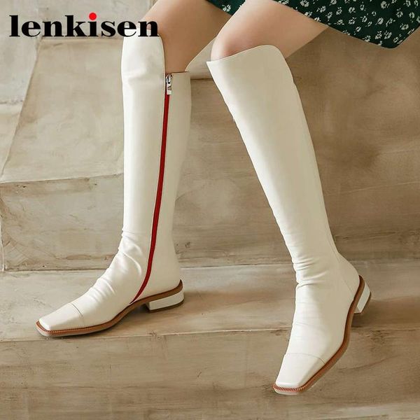 boots lenkisen 2021 cow leather square toe med heel winter shoes korean street pretty girls dating charming zipper knee-high l92, Black
boots lenkisen 2021 cow leather square toe med heel winter shoes korean street pretty girls dating charming zipper knee-high l92, Black