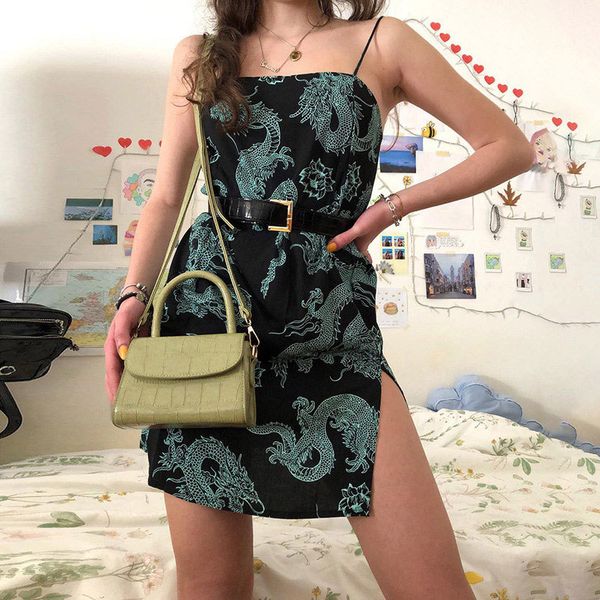 woman party summer vintage harajuku es dragon vestido de mujer street mini black clothes robe, Black;gray
woman party summer vintage harajuku es dragon vestido de mujer street mini black clothes robe, Black;gray