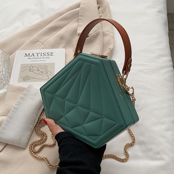 evening bags diamond shape small tote bag spring high-quality pu leather women's designer handbag chain shoulder messenger puese
evening bags diamond shape small tote bag spring high-quality pu leather women's designer handbag chain shoulder messenger puese