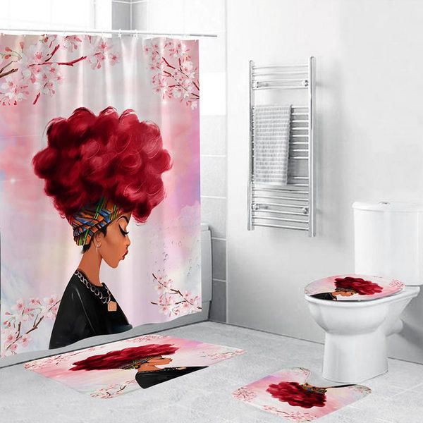 shower curtains african girl printed waterproof curtain sets thick polyester fabric for bath bathroom el home decoration with mat rugs
shower curtains african girl printed waterproof curtain sets thick polyester fabric for bath bathroom el home decoration with mat rugs