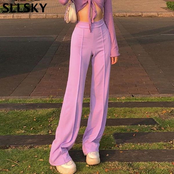 sllsky vintage solid simple high waist straight pants women loose spring new casual elastic street elegant office lady trousers, Black;white
sllsky vintage solid simple high waist straight pants women loose spring new casual elastic street elegant office lady trousers, Black;white