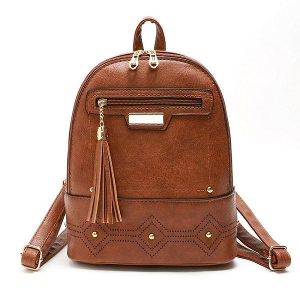 backpack style pu leather knapsack tassel rucksack with rivet school bags for teenager girls vintage shoulder bag mochila feminina high qual
backpack style pu leather knapsack tassel rucksack with rivet school bags for teenager girls vintage shoulder bag mochila feminina high qual