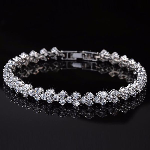 uilz selling roman chain bracelet for women luxury cubic zircon inlay charm bracelet bride wedding jewelry ub067, Black
uilz selling roman chain bracelet for women luxury cubic zircon inlay charm bracelet bride wedding jewelry ub067, Black