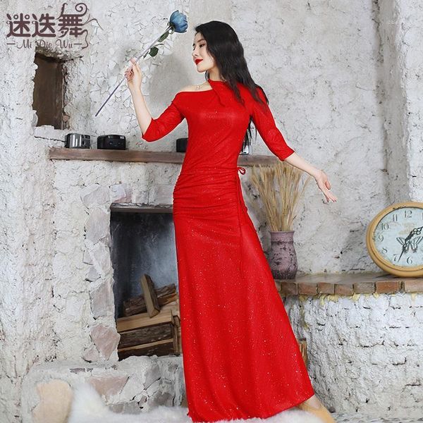belly dance training suit new fall winter one piece dress orient dance performance dress women's group trainning uniform dw1291, Black;red
belly dance training suit new fall winter one piece dress orient dance performance dress women's group trainning uniform dw1291, Black;red