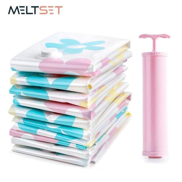 11pcs/set vacuum bags for clothes storage bag wardrobe closet organizer garment clothing vacuum bag with pump zip lock packaging y200714, Blue;pink
11pcs/set vacuum bags for clothes storage bag wardrobe closet organizer garment clothing vacuum bag with pump zip lock packaging y200714, Blue;pink