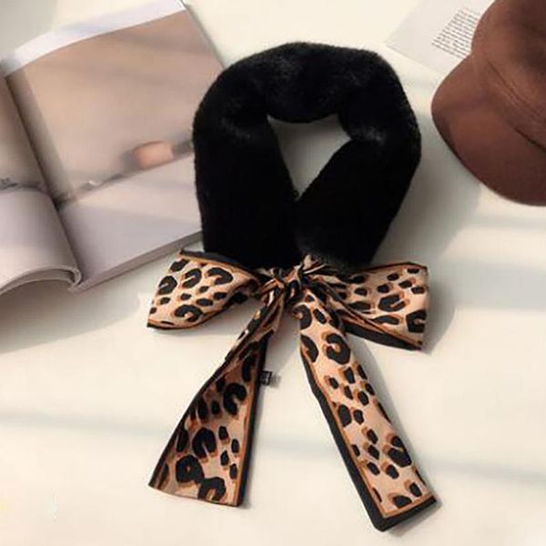 women leopard print bowknot splice winter warm faux fur easy matching neckerchief scarf soft fashion, Blue;gray
women leopard print bowknot splice winter warm faux fur easy matching neckerchief scarf soft fashion, Blue;gray